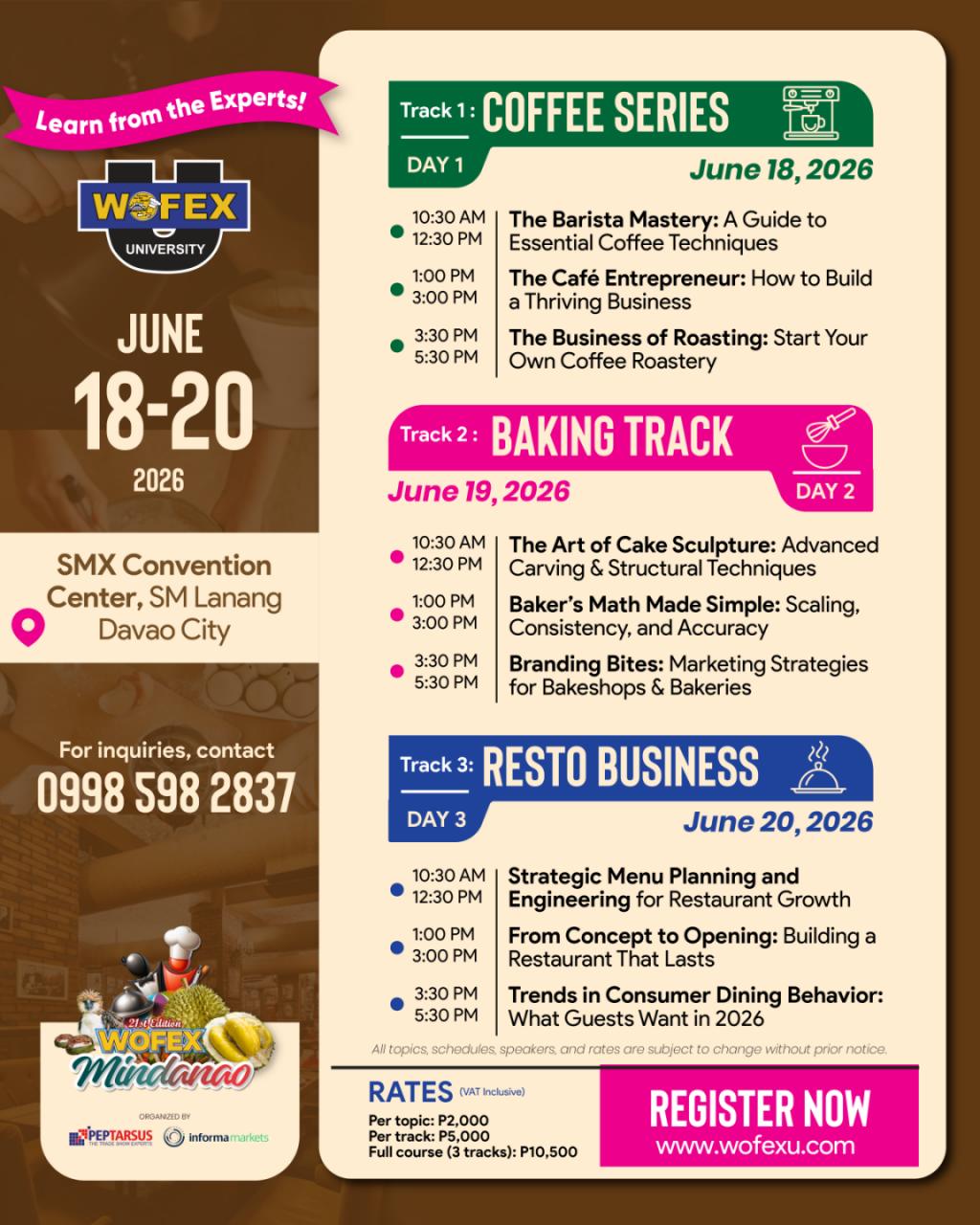 WOFEX University Seminars in WOFEX Davao 2026