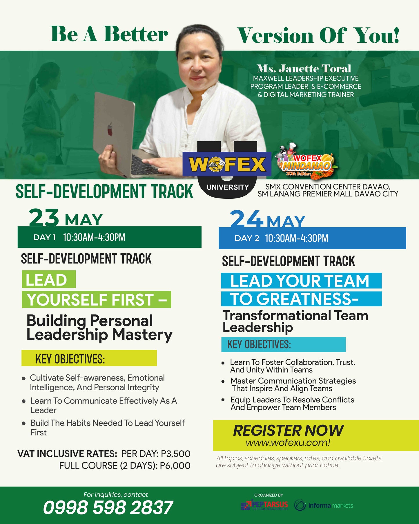 Self-development Track WOFEX Davao 2025