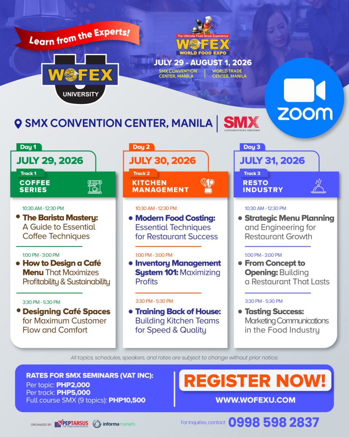 WOFEX University Seminars in WOFEX Manila (SMX)