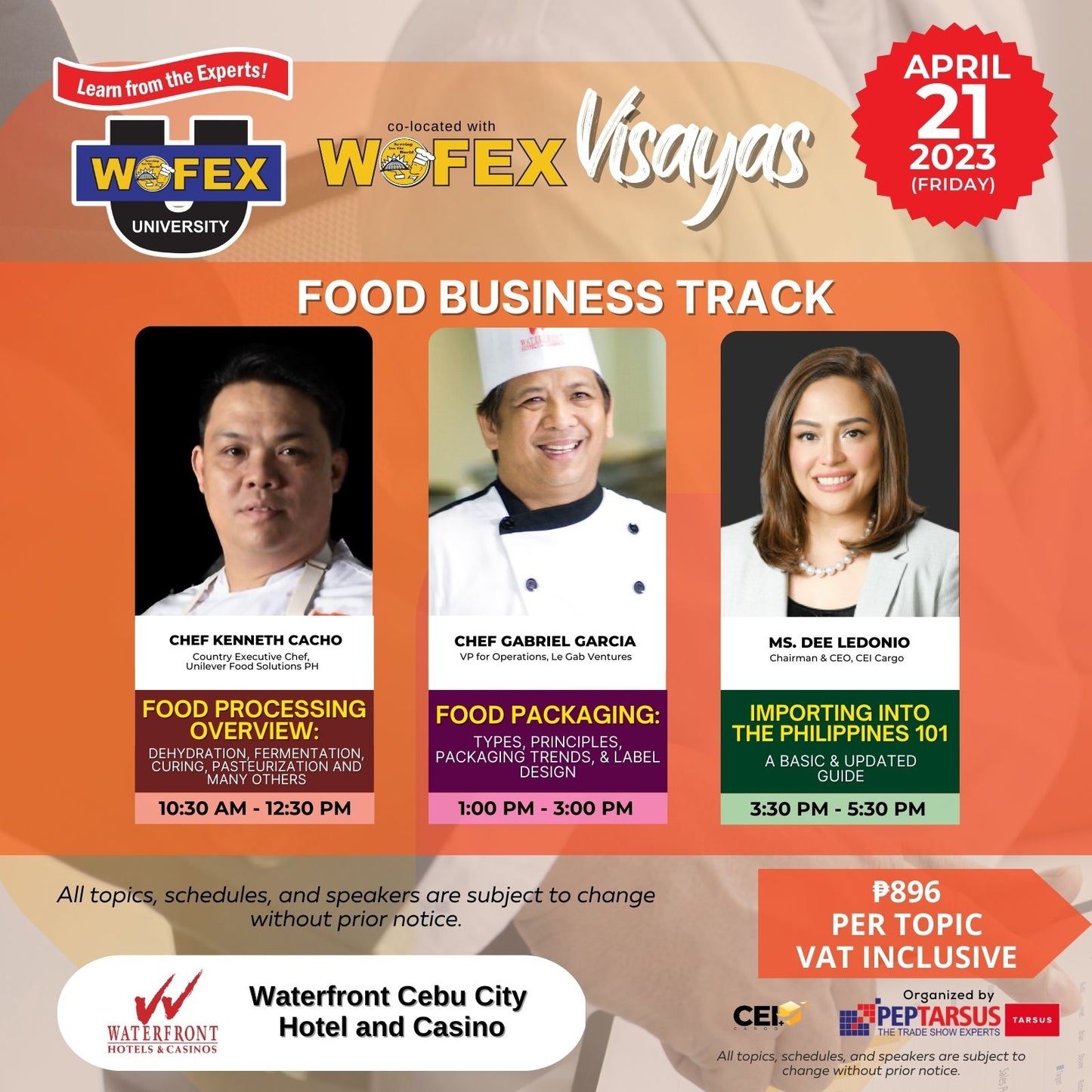 Foodservice and Food Business Seminars in Cebu