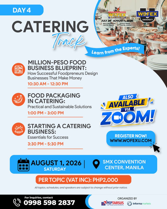 Catering Track in WOFEX Manila 2026