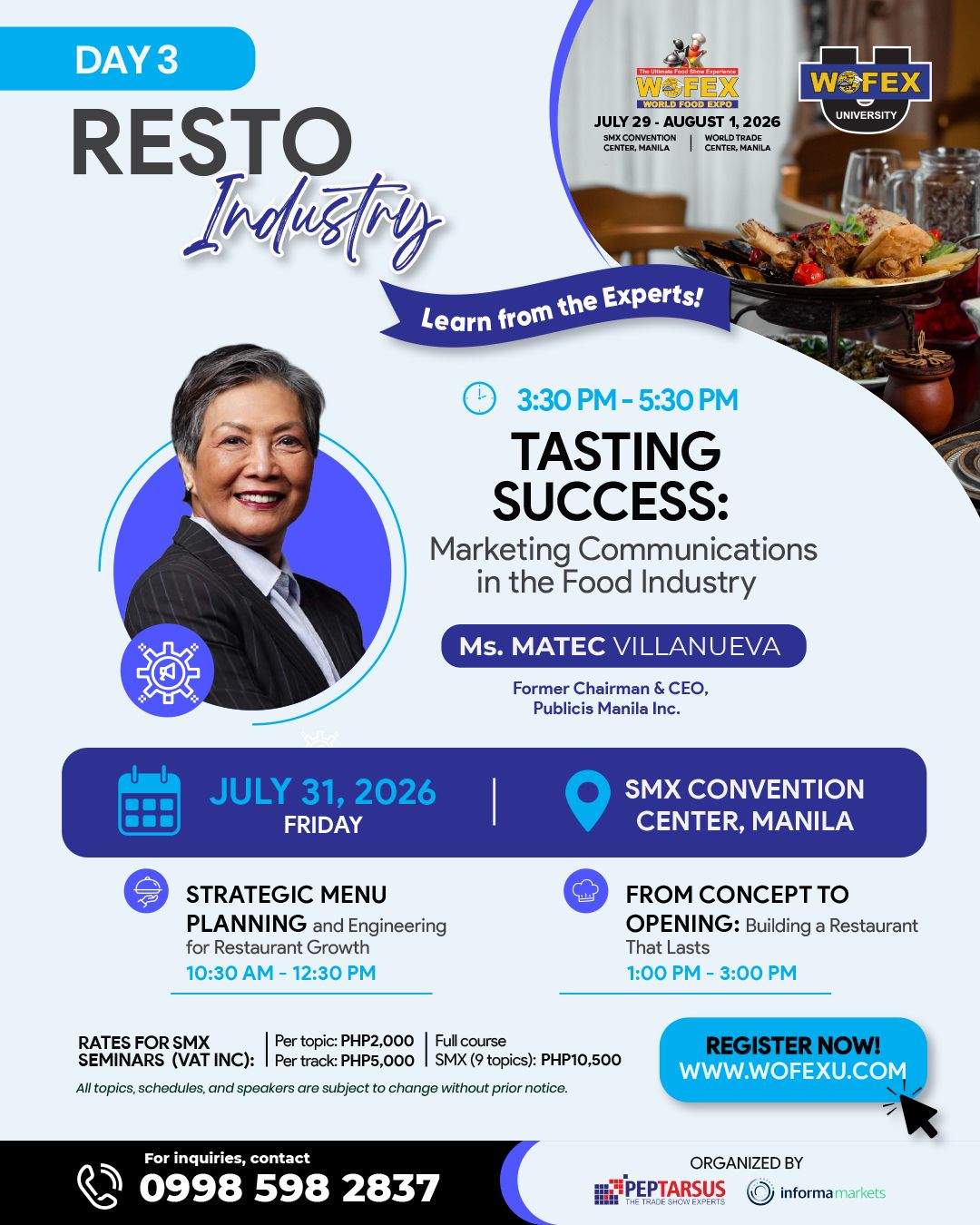 WOFEX University Seminars in WOFEX Manila (SMX)