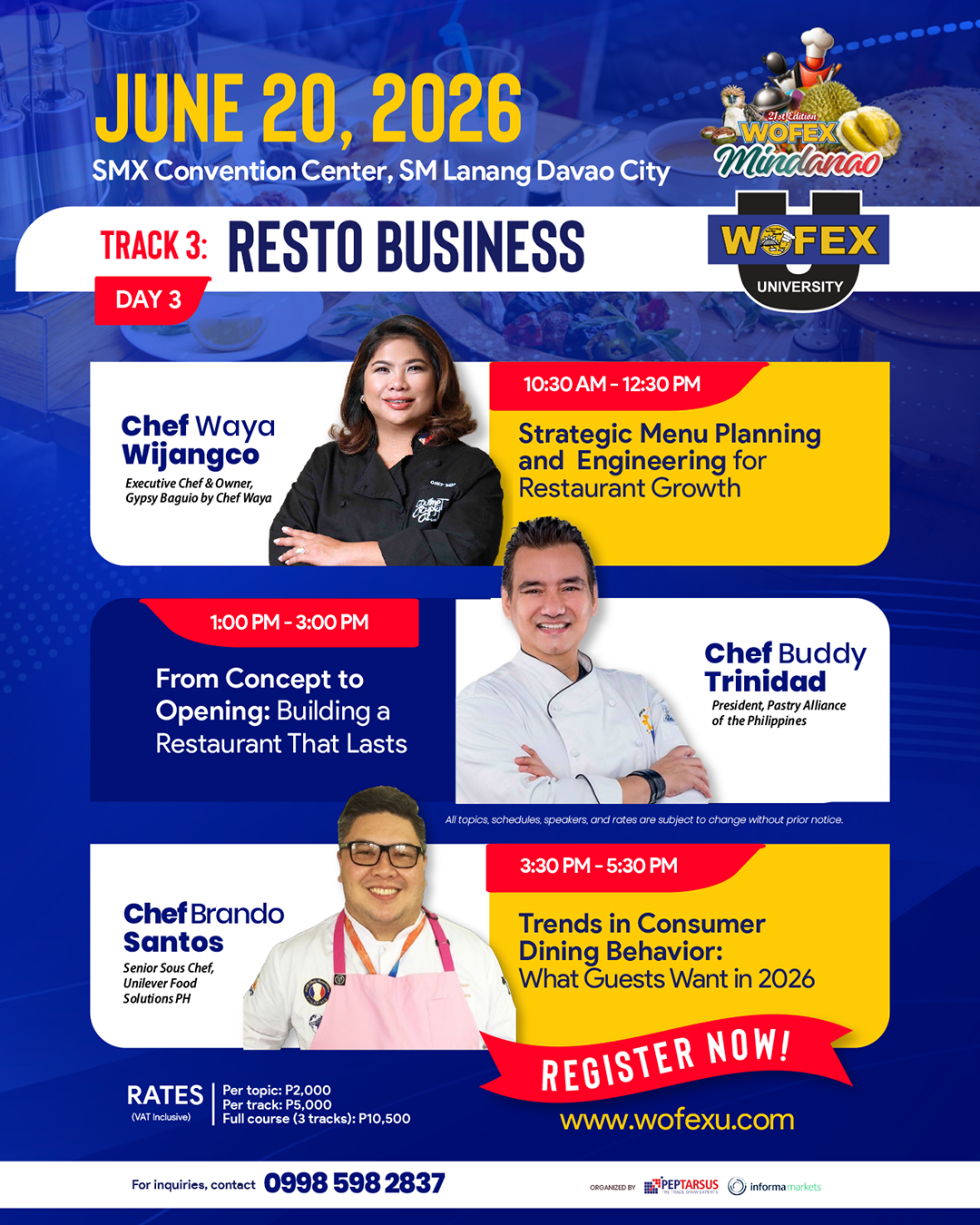 WOFEX University Seminars in WOFEX Davao 2026
