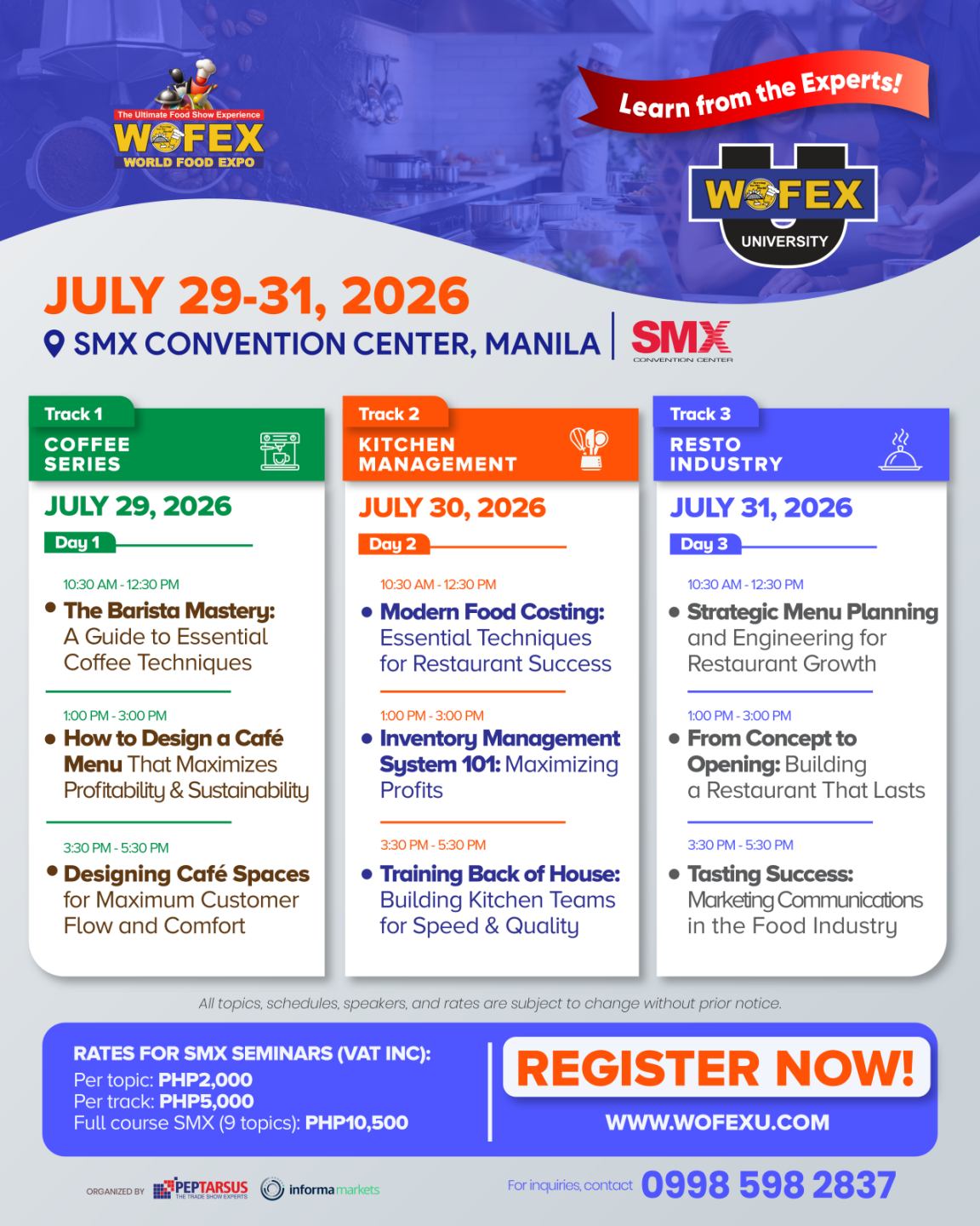 WOFEX University Seminars in WOFEX Manila (SMX)