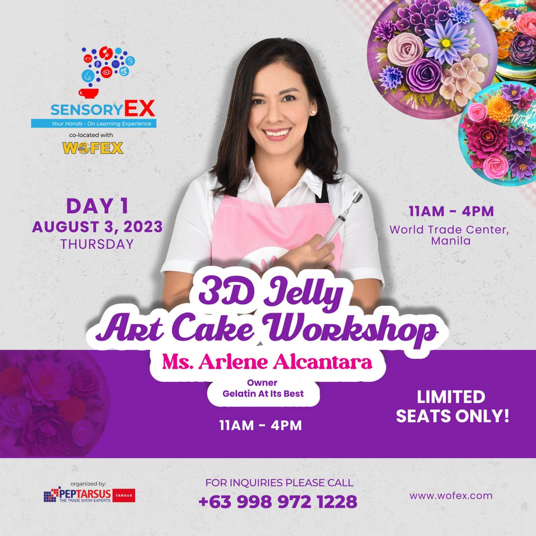 3D Jelly Art Cake Workshop - Whole Day Workshop
