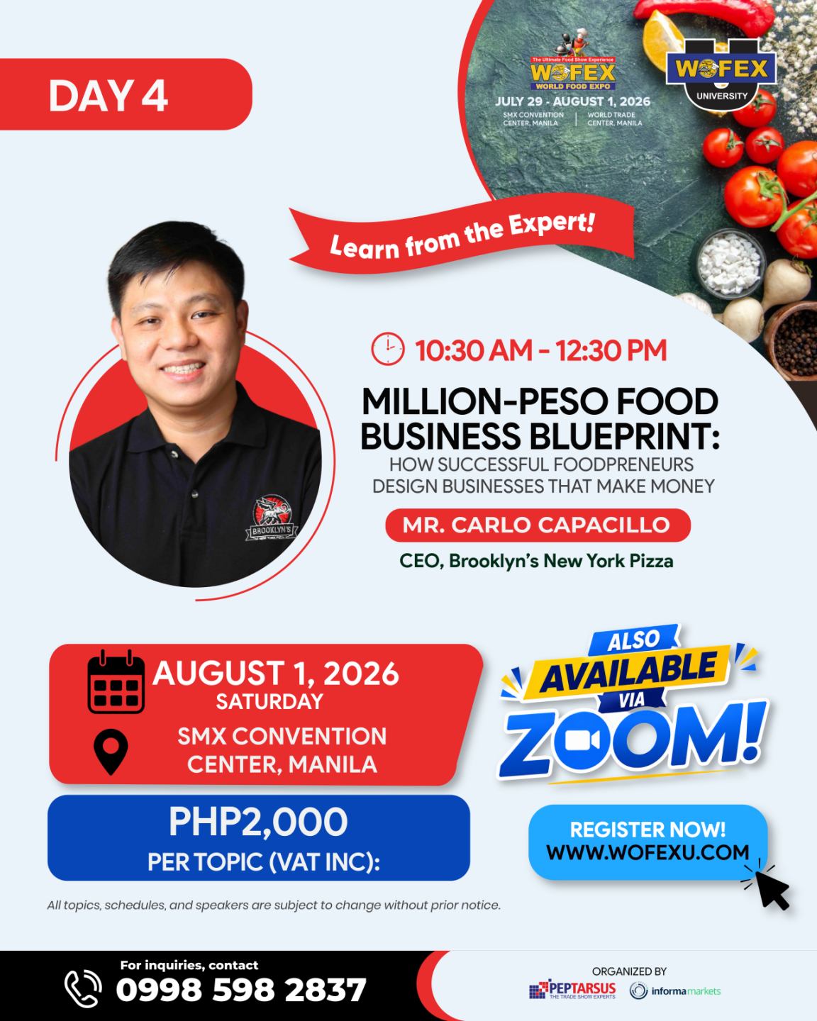 Catering Track in WOFEX Manila 2026