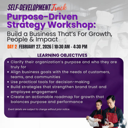 Self-development Track in WOFEX U Drinks 2026