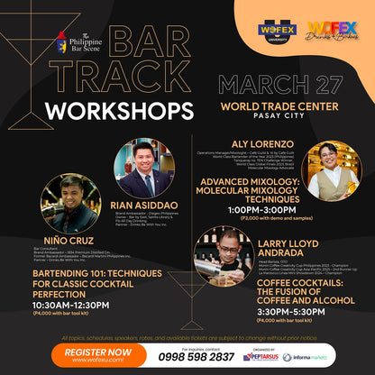 Bar Track (Hands-on Workshop) WOFEX Drinks 2025