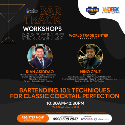 Bar Track (Hands-on Workshop) WOFEX Drinks 2025