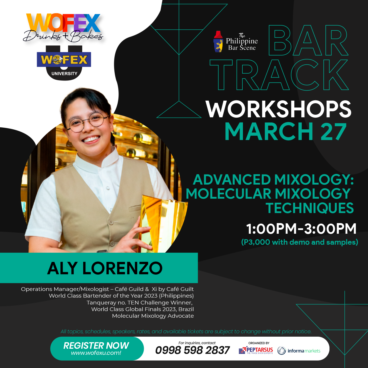 Bar Track (Hands-on Workshop) WOFEX Drinks 2025