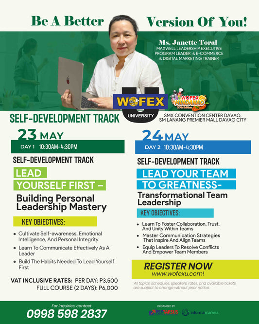 Self-development Track WOFEX Davao 2025
