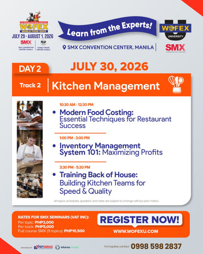 WOFEX University Seminars in WOFEX Manila (SMX)