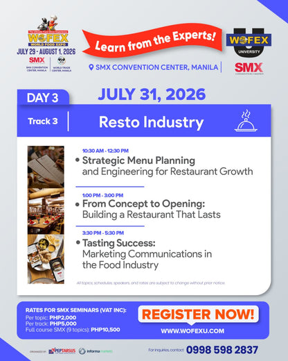 WOFEX University Seminars in WOFEX Manila (SMX)