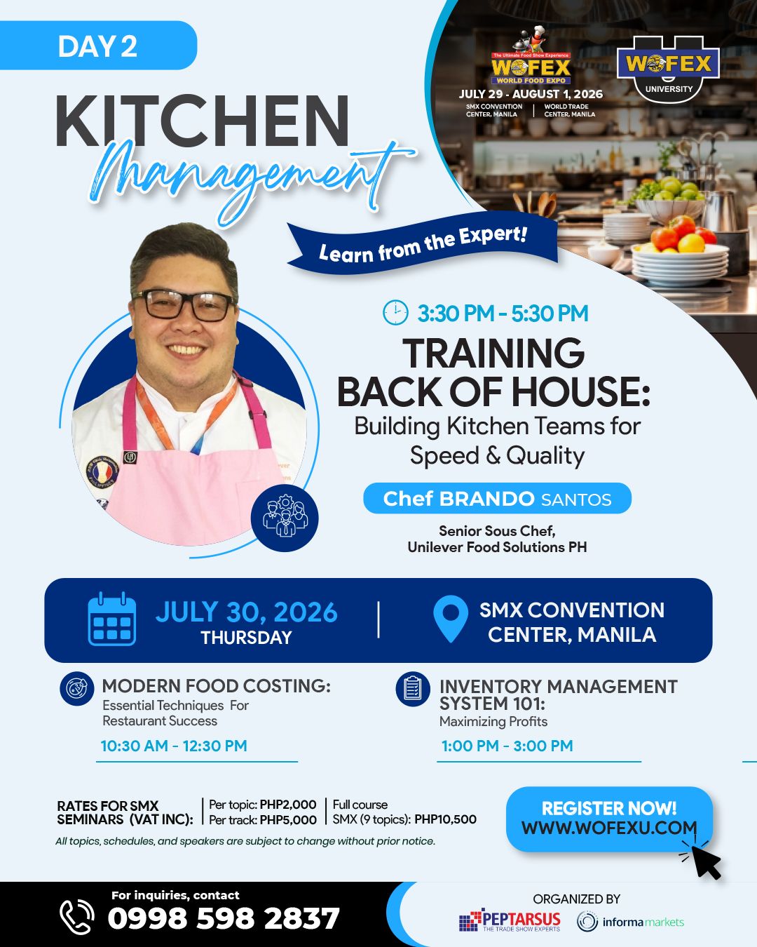 WOFEX University Seminars in WOFEX Manila (SMX)