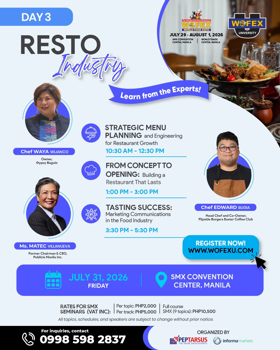 WOFEX University Seminars in WOFEX Manila (SMX)