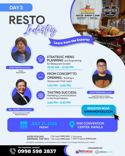 WOFEX University Seminars in WOFEX Manila (SMX)