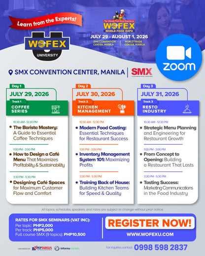 WOFEX University Seminars in WOFEX Manila (SMX)