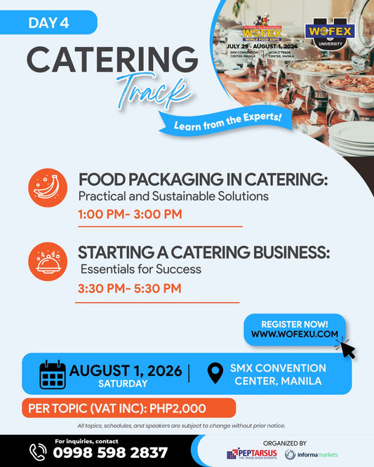 Catering Track in WOFEX Manila 2026