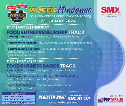 Food Business and Food Entrepreneurship Tracks in Davao (2024)