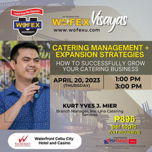 Load image into Gallery viewer, Foodservice and Food Business Seminars in Cebu

